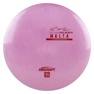 Discraft Disc Golf Paul McBeth Titanium Malta Midrange Disc 5/4/1/3 Purple/Red Matrix 170-172g
