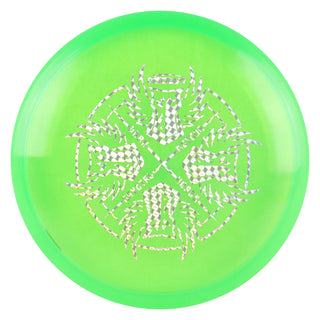 Discraft Disc Golf Brodie Smith D4arkhorsemen Cryztal Meteor Midrange Disc 5/5/-3/1 Green/Holo Shatter 175-176g