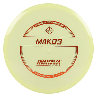 Innova Disc Golf Proto Glow Champion Mako3 Midrange 5/5/0/0 Glow/Bronze 173 grams