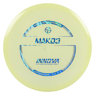 Innova Disc Golf Proto Glow Champion Mako3 Midrange 5/5/0/0 Glow/Blue Prisms Holo 180 grams