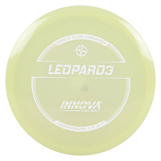 Innova Disc Golf Proto Glow Champion Leopard3 Fairway Driver 7/5/-2/1 Glow/White 162 grams