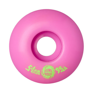 Slime Balls Skateboard Wheels and Independent Bearings Combo 54mm Snot Rockets 95A Pastel Pink