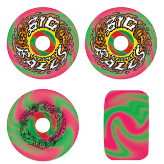 Slime Balls Wheels 65mm Big Balls 97A Pink/Green Swirl