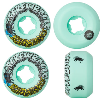 Slime Balls Skateboard Wheels 53mm Screw Balls Speed Balls 99A Green