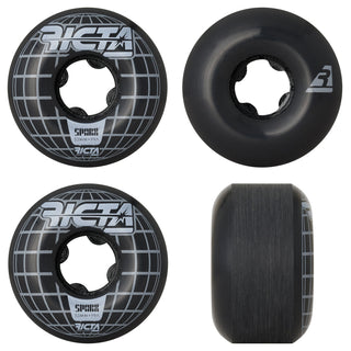 Ricta Skateboard Wheels 53mm Mainframe Sparx 99A Black