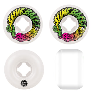 Slime Balls Skateboard Wheels 53mm Vomit Mini 97A White Screaming Hand
