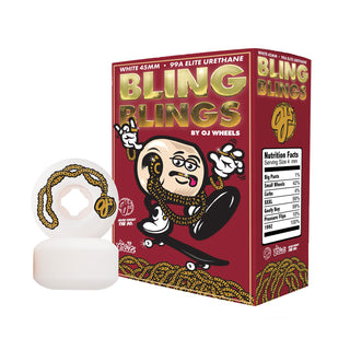 OJ Skateboard Wheels 45mm Lil Bling Blings Mini Chubbies 99A White