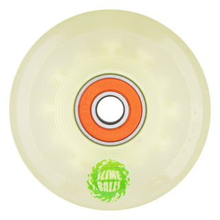 Slime Balls Skateboard Wheels 60mm Creature Atomic Light Ups OG Slime Glow Green with Bearings