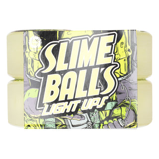 Slime Balls Skateboard Wheels 60mm Creature Atomic Light Ups OG Slime Glow Green with Bearings