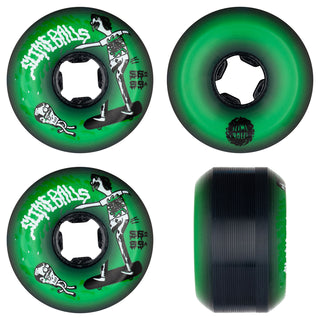 Slime Balls Skateboard Wheels 56mm Jay Howell Speed Balls 99A Green