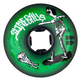 Slime Balls Skateboard Wheels 56mm Jay Howell Speed Balls 99A Green