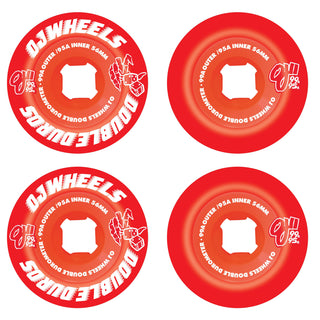 OJ Skateboard Wheels 56mm Double Duro Mini Combo 99A/95A Red