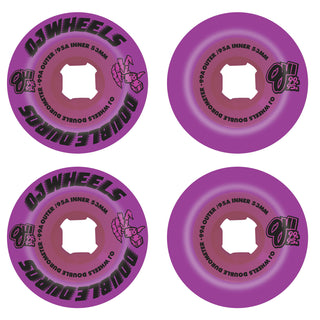 OJ Skateboard Wheels 53mm Double Duro Mini Combo 99A/95A Purple