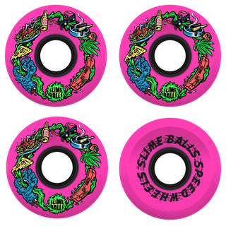 Slime Balls Skateboard Wheels 60mm Scarf Balls OG Slime 78A Pink