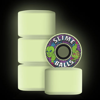 Slime Balls Skateboard Wheels 60mm Alien OG Slime 78A Glow in the Dark