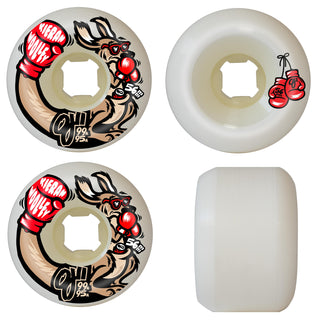OJ Skateboard Wheels 56mm Woolley Double Duro Mini Combo 99A/95A White