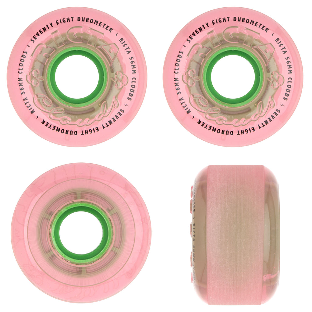 Ricta Skateboard Wheels 56mm Watermelon Clouds 78A Pink – TGM Skateboards