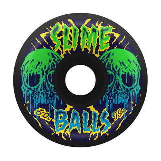 Slime Balls Skateboard Wheels 60mm Skull Vomits 95A Black