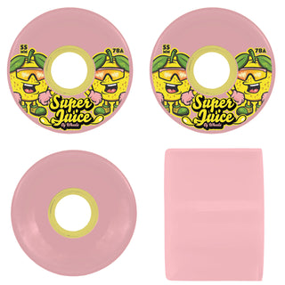OJ Skateboard Wheels 55mm Paloma Mini Super Juice 78A Pink