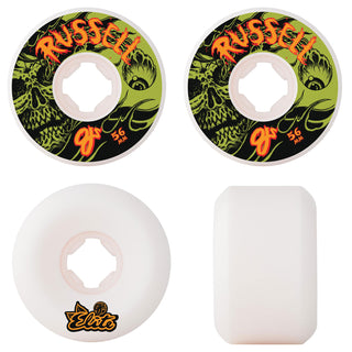 OJ Skateboard Wheels 56mm Russell Optic Nightmare Elite Hardline 99A White