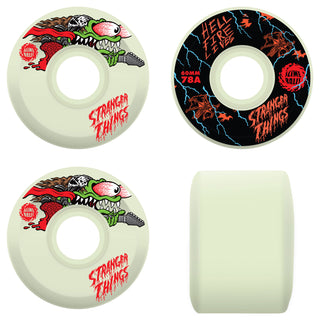 Slime Balls x Stranger Things Skateboard Wheels 60mm Meek Slasher Eddie OG 78A Glow in the Dark 