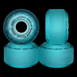 Ricta Skateboard Wheels 55mm Couds 78A Glow Transparent Blue