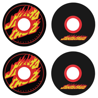 OJ Skateboard Wheels 55mm Flame Dot Mini Super Juice 78A Santa Cruz Black