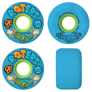 OJ Skateboard Wheels 56mm Rojers Keyframe 87A Blue