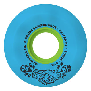 OJ Skateboard Wheels 56mm Rojers Keyframe 87A Blue