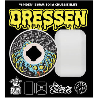 OJ Skateboard Wheels 56mm Eric Dressen Spider Elite Chubbies 101A White
