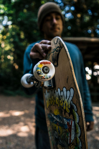 OJ Skateboard Wheels 56mm Erick Winkowski Mushroom Elite Mini Combo 99A White