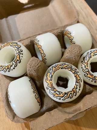Slime Balls Skateboard Wheels 45mm OG Eggs Half Dozen Mini Chubbies 99A White