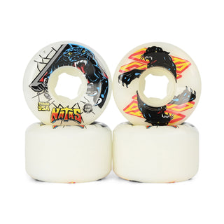 Slime Balls Skateboard Wheels 54mm Natas Kaupas Reissue Hardline 95A White