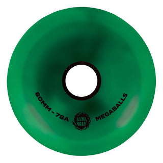 Slime Balls Skateboard Wheels 80mm Mega Balls 78A Metallic Green