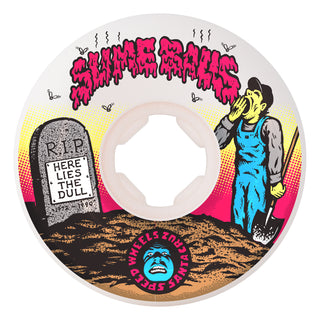 Slime Balls Skateboard Wheels 60mm Death of Dull Vomits 95A White