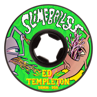 Slime Balls Skateboard Wheels 58mm Ed Templeton Vomits 99A Black