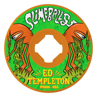 Slime Balls Skateboard Wheels 54mm Ed Templeton Vomit Mini Hardline 95A Orange