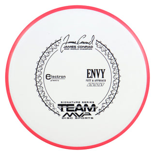 Axiom Disc Golf Electron James Conrad Signature Envy Putter 3/3/-1/2 White/Red 170 grams