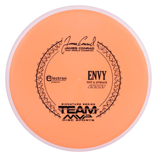 Axiom Disc Golf Electron James Conrad Signature Envy Putter 3/3/-1/2 Orange/Pastel Pink 171 grams