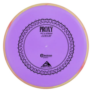 Axiom Disc Golf Electron Proxy Putter 3/3/-1/0.5 Purple/Yellow Red 173 grams