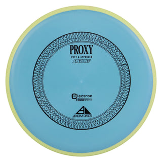 Axiom Disc Golf Electron Firm Proxy Putter 3/3/-1/0.5 Turquoise/Yellow 174 grams