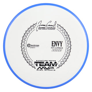 Axiom Disc Golf Electron James Conrad Signature Envy Putter 3/3/-1/2 White/Blue 170 grams