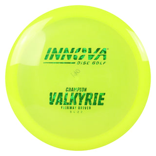 Innova Disc Golf Champion Valkyrie Fairway Driver 9/4/-2/2 Yellow/Green Shatter 171 grams