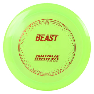 Innova Disc Golf Champion Blizzard Beast Distance Driver 10/5/-2/2 Green/Orange 159 grams