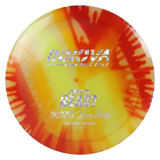 Innova Disc Golf Champion I-Dye Beast Distance Driver 10/5/-2/2 Red Yellow/Holo Shatter 169 grams