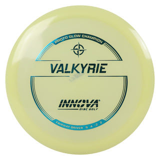 Innova Disc Golf Proto Glow Champion Valkyrie Fairway Driver 9/4/-2/2 Glow/Turquoise 173 grams