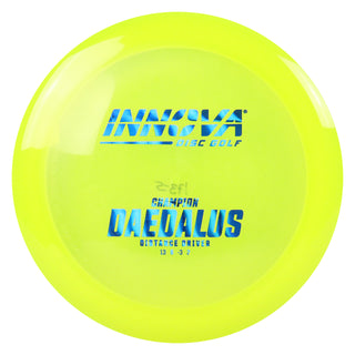 Innova Disc Golf Champion Daedalus Distance Driver 13/6/-3/2 Yellow/Blue Scales 173 grams