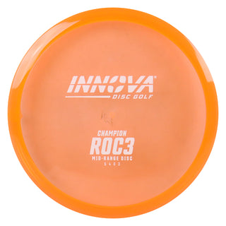 Innova Disc Golf Champion Roc3 Midrange Disc 5/4/0/3 Orange/White 167 grams