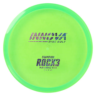 Innova Disc Golf Champion RocX3 Midrange Disc 5/4/0/3.5 Green/Lavender Scratch 172 grams