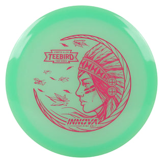 Innova Disc Golf Jennifer AllenÂ Tour Series Proto Glow Champion Teebird 7/5/0/2 Green/Pink 173 grams